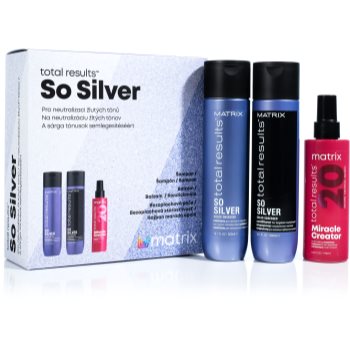Matrix total results so silver set cadou (pentru par blond)