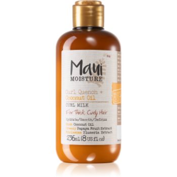 Maui Moisture Curl Quench + Coconut Oil lapte hidratant pentru par ondulat si cret