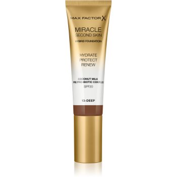 Max Factor Miracle Second Skin fond de ten crema hidratant SPF 20 Max Factor Cosmetice și accesorii