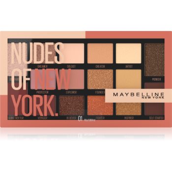Maybelline Nudes Of New York paletă cu farduri de ochi Maybelline