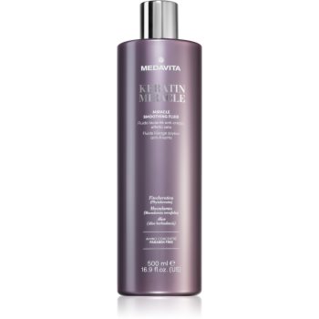 Medavita Keratin Miracle Smoothing Fluid tratament pentru netezire pentru par ondulat si cret accesorii imagine noua