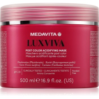 Medavita LUXVIVA Post Color Acidifying Mask mască hrănitoare pentru păr vopsit