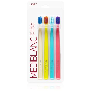 Mediblanc 3210 soft periuță de dinți moale 4 pc