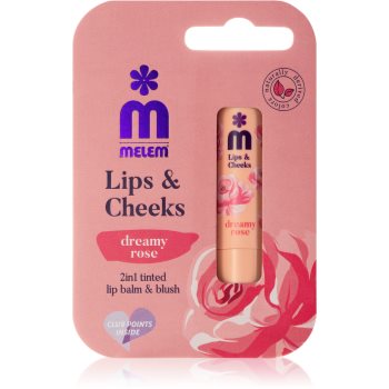 Melem Lips&Cheeks Dreamy Rose balsam tonic pentru buze si obraji - Sellmag.ro