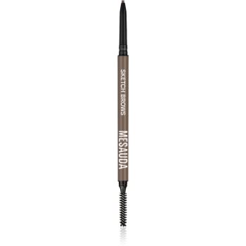 Mesauda Milano Sketch Brows creion pentru sprancene cu pensula