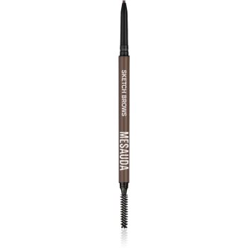 Mesauda Milano Sketch Brows creion pentru sprancene cu pensula