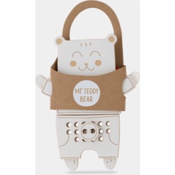 Milin Wooden Lacing Toy Mr. Teddy jucărie cu activități