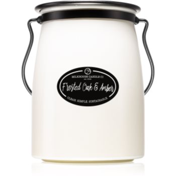 Milkhouse Candle Co. Creamery Frosted Oak & Amber lumânare parfumată Butter Jar Amber imagine noua