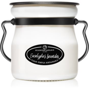 Milkhouse Candle Co. Creamery Eucalyptus Lavender lumânare parfumată Cream Jar