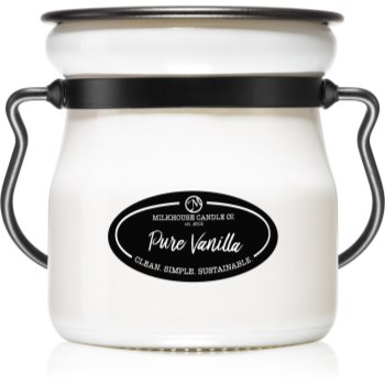 Milkhouse Candle Co. Creamery Pure Vanilla lumânare parfumată Cream Jar
