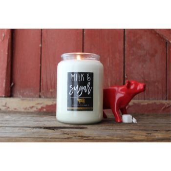 Milkhouse Candle Co. Farmhouse Milk & Sugar lumânare parfumată Mason Jar - 1 | YEO