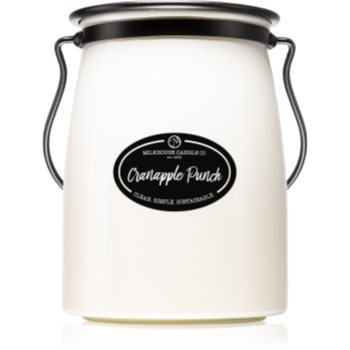 Milkhouse Candle Co. Creamery Cranapple Punch lumânare parfumată Butter Jar
