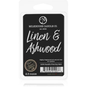 Milkhouse Candle Co. Creamery Linen & Ashwood ceară pentru aromatizator