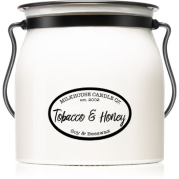 Milkhouse Candle Co. Creamery Tobacco & Honey lumânare parfumată Butter Jar