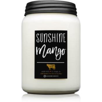 Milkhouse Candle Co. Farmhouse Sunshine Mango lumânare parfumată Mason Jar