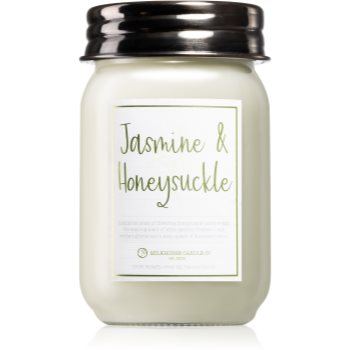 Milkhouse Candle Co. Farmhouse Jasmine & Honesuckle lumânare parfumată Mason Jar