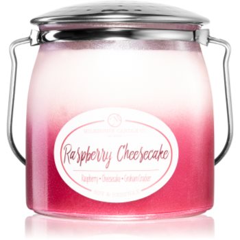 Milkhouse Candle Co. Creamery Raspberry Cheesecake lumânare parfumată Butter Jar