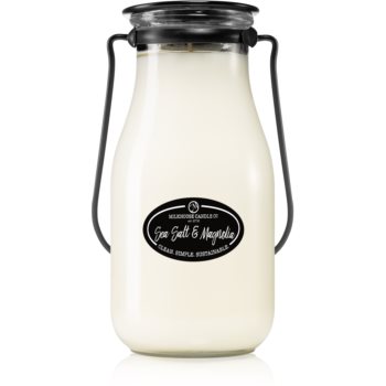 Milkhouse Candle Co. Creamery Sea Salt & Magnolia lumânare parfumată Milkbottle Candle imagine noua