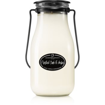 Milkhouse Candle Co. Creamery Frosted Oak & Amber lumânare parfumată Milkbottle