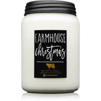 Milkhouse Candle Co. Farmhouse Christmas lumânare parfumată Mason Jar