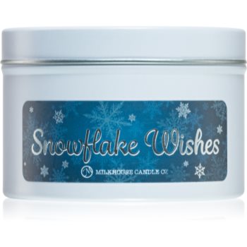 Milkhouse Candle Co. Christmas Snowflake Wishes lumânare parfumată în placă Candle imagine noua