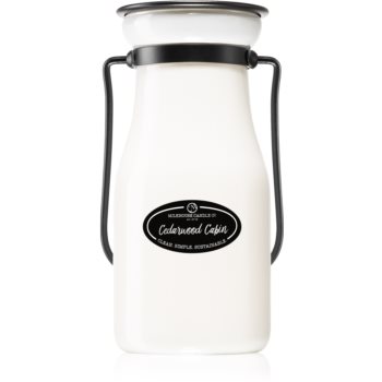 Milkhouse Candle Co. Creamery Cedarwood Cabin lumânare parfumată Milkbottle