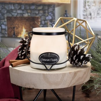 Milkhouse Candle Co. Creamery Cinnamon Fireside lumânare parfumată Butter Jar - 1 | YEO
