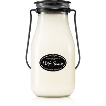 Milkhouse Candle Co. Creamery Pink Guava lumânare parfumată Milkbottle