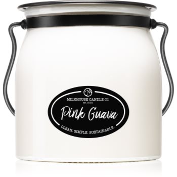 Milkhouse Candle Co. Pink Guava lumânare parfumată Butter Jar