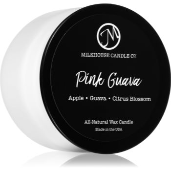 Milkhouse Candle Co. Creamery Pink Guava lumânare parfumată Traveler Tin