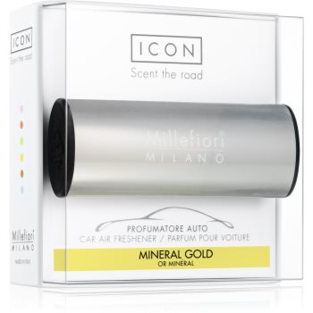 Millefiori Icon Mineral Gold parfum pentru masina Metallo Shiny Gold imagine noua