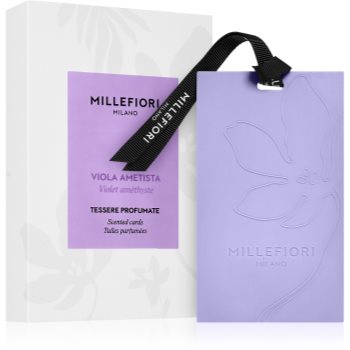Millefiori Milano Laundry Viola Ametista card parfumat