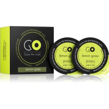 Millefiori GO Lemon Grass parfum pentru masina 2 buc Refil