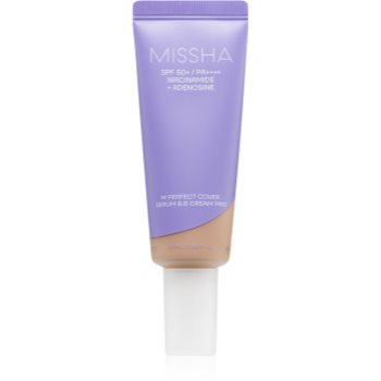 Missha M Perfect Cover Serum BB Cream Pro Crema BB ce ofera aspect perfect pielii SPF 50+