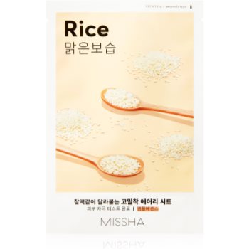 Missha Airy Fit Rice masca de celule cu efect de curatare si reimprospatare