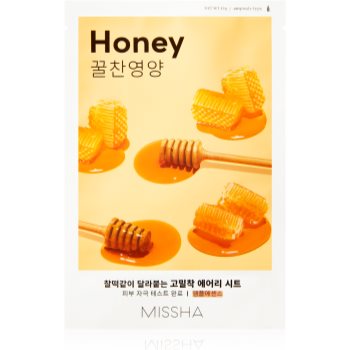 Missha Airy Fit Honey mască textilă iluminatoare Missha