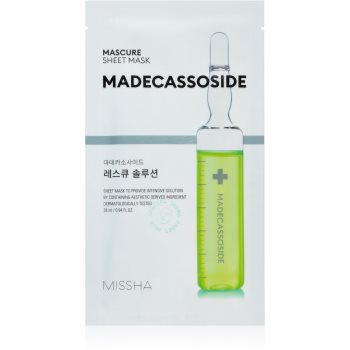 Missha Mascure Madecassoside mască textilă de îngrijire pentru piele sensibila si iritabila