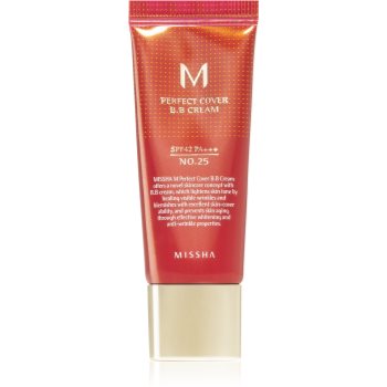 Missha M Perfect Cover crema BB cu protectie ridicata si filtru UV pachet mic accesorii imagine noua
