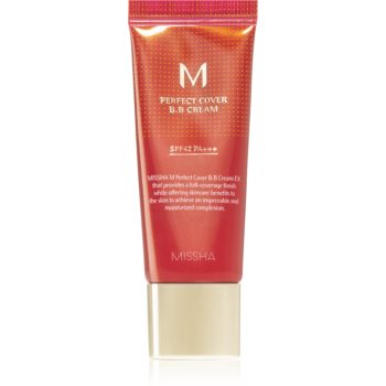 Missha M Perfect Cover crema BB cu protectie ridicata si filtru UV pachet mic accesorii imagine noua