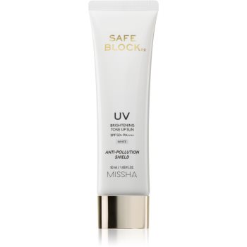 Missha Safe Block RX Brightening Tone Up Sun lotiune de plaja tonifianta pentru uniformizarea nuantei tenului