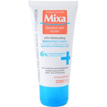 MIXA 24 HR Moisturising crema hidratanta cu efect de echilibrare pentru piele normală și mixtă