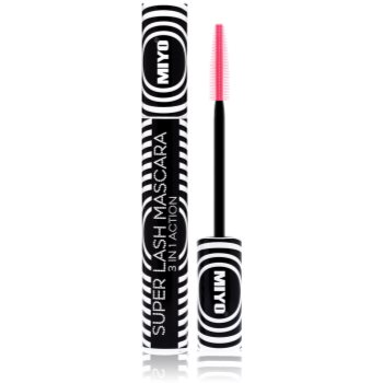 Miyo Super Lash 3 in 1 Action mascara pentru extensie, rotunjire si volum