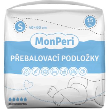 MonPeri Baby Underpads Size S suport pentru schimbat scutecele de unică folosință