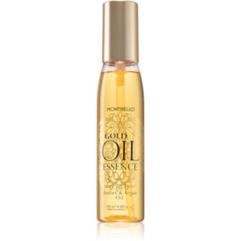 Montibello Gold Oil Amber & Argan Oil ulei pentru regenerarea și protecția părului deteriorat și a vârfurilor despicate cu ulei de argan Montibello Cosmetice și accesorii