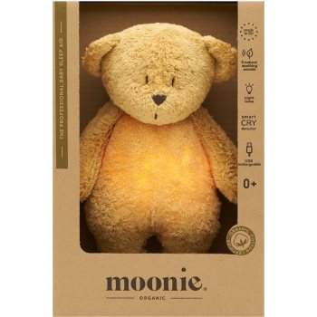 Moonie Bear 2.0 Organic Honey jucărie de adormit cu melodie