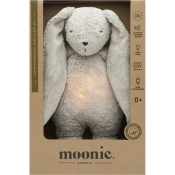 Moonie The Humming Friend 2.0 Organic Grey jucărie de adormit cu melodie