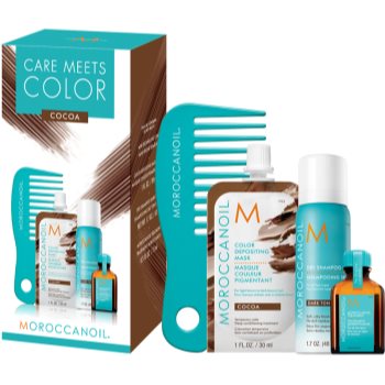 Moroccanoil care meets color set cocoa (pentru părul închis la culoare)
