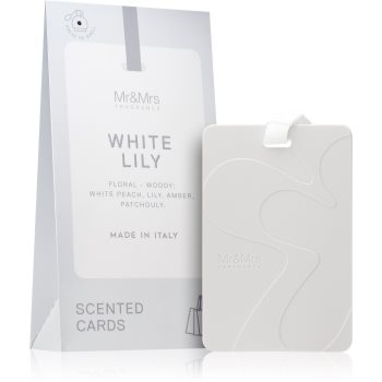 Mr & Mrs Fragrance White Lily card parfumat - 1 | YEO