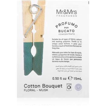 Mr & mrs fragrance laundry cotton bouquet parfum concentrat pentru mașina de spălat