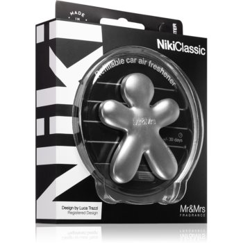 Mr & Mrs Fragrance Niki Fresh Air parfum pentru masina reincarcabil Silver (matt) Air imagine noua